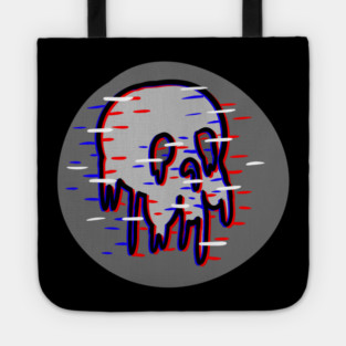 Glitch Skull Tote