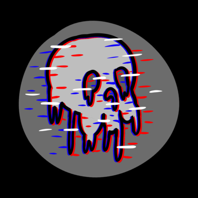 Glitch Skull by Lou Johnson