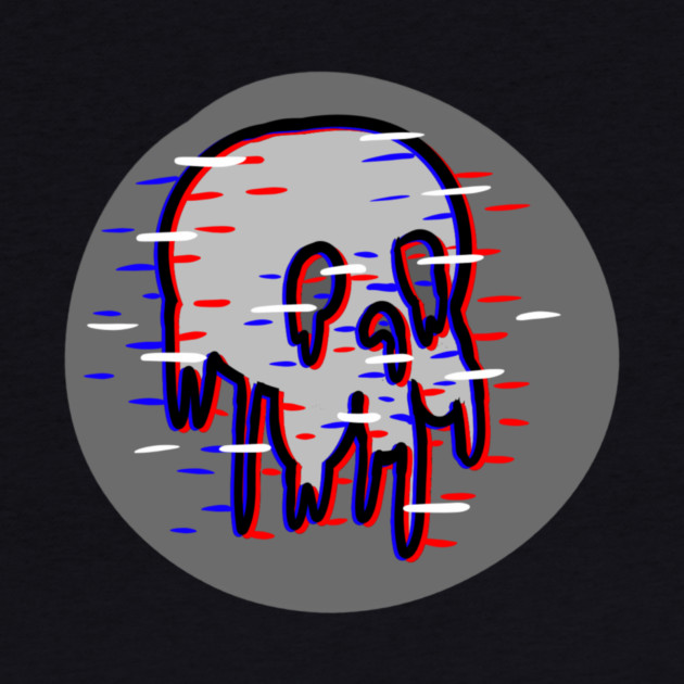 Glitch Skull by Lou Johnson