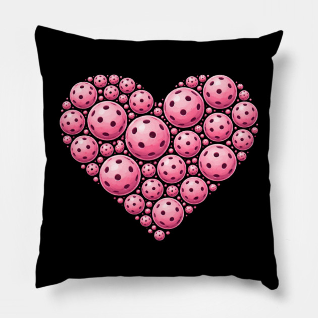 Pickleball Heart Lover Sport Pillow by ArtistTee ⭐⭐⭐⭐⭐