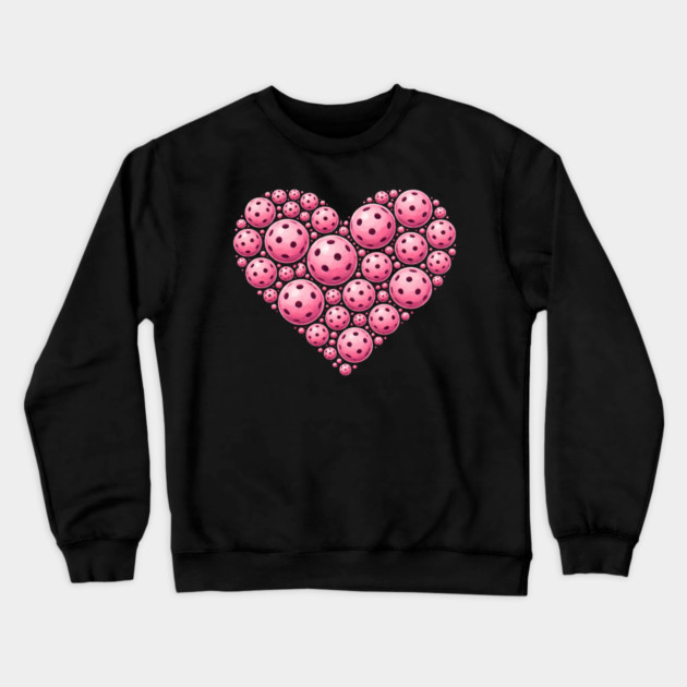 Pickleball Heart Lover Sport Crewneck Sweatshirt by ArtistTee ⭐⭐⭐⭐⭐