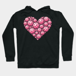 Pickleball Heart Lover Sport Hoodie