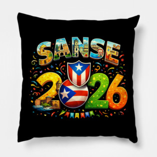 Sanse 2026 A Recorrer Puerto Rico Pillow