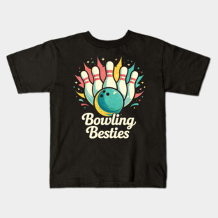 Bowling Besties Bowling Lover Friend Gift Kids T-Shirt