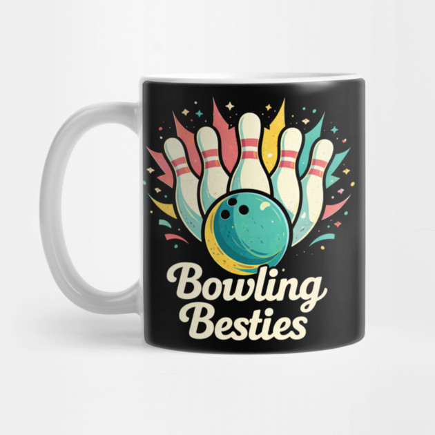 Bowling Besties Bowling Lover Friend Gift by ArtistTee ⭐⭐⭐⭐⭐