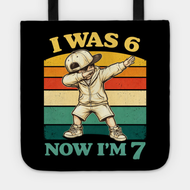 I Was 6 Now I'm 7 Birthday Humor Tote by ArtistTee ⭐⭐⭐⭐⭐