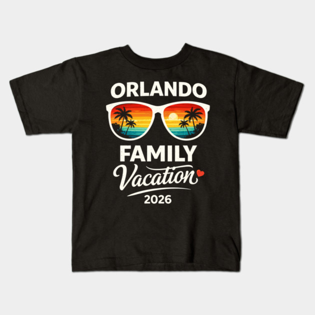 Orlando Family Vacation 2026 Kids T-Shirt by ArtistTee ⭐⭐⭐⭐⭐