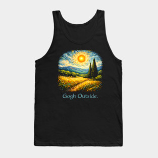 Gogh Outside Art Lover Painting Tank Top