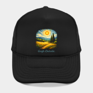 Gogh Outside Art Lover Painting Hat