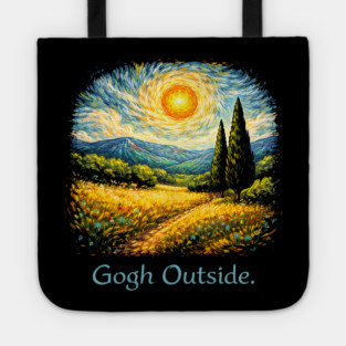 Gogh Outside Art Lover Painting Tote