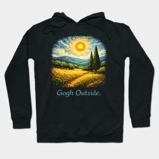 Gogh Outside Art Lover Painting Hoodie