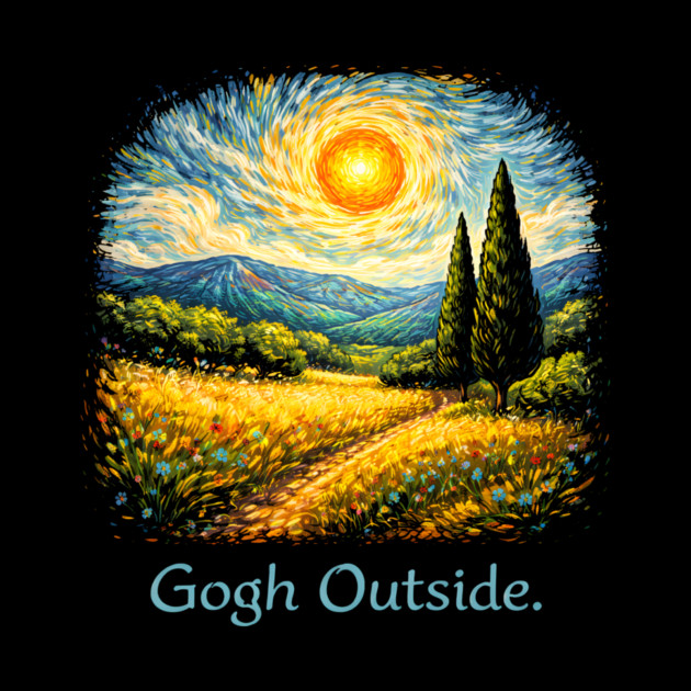 Gogh Outside Art Lover Painting by ArtistTee ⭐⭐⭐⭐⭐