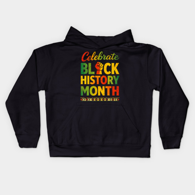 Celebrate Black History Month Empowerment Kids Hoodie by ArtistTee ⭐⭐⭐⭐⭐