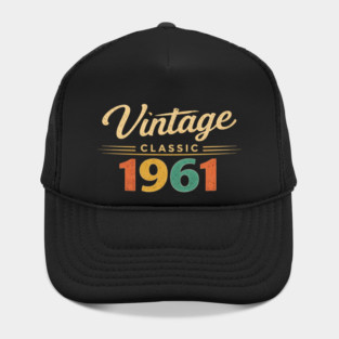 Vintage Classic 1961 Birthday Year Hat