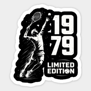 1979 Limited Edition Tennis Birthday Gift Sticker