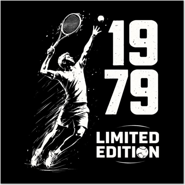 1979 Limited Edition Tennis Birthday Gift Wall Art by ArtistTee ⭐⭐⭐⭐⭐