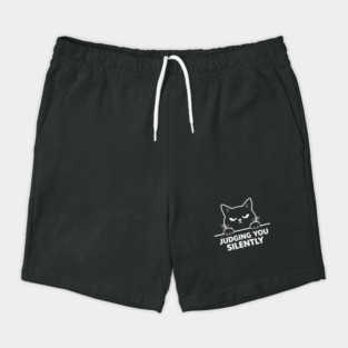 Judging You Silently Grumpy Cat Lover Shorts