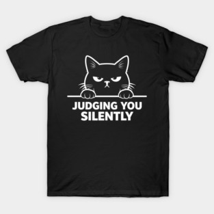 Judging You Silently Grumpy Cat Lover T-Shirt