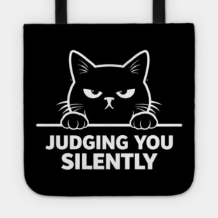 Judging You Silently Grumpy Cat Lover Tote