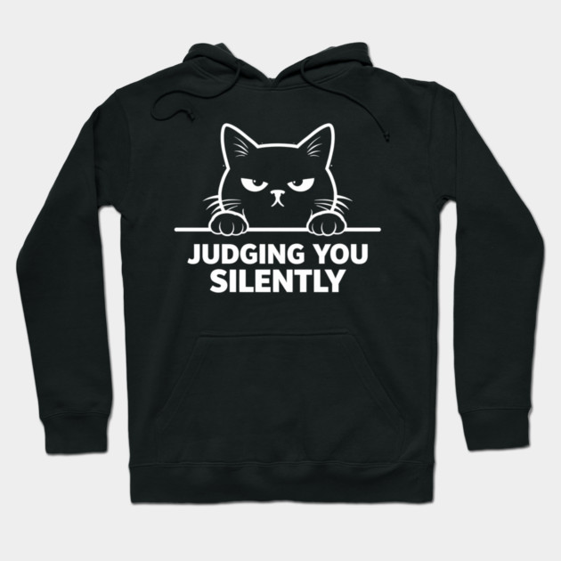 Judging You Silently Grumpy Cat Lover Hoodie by ArtistTee ⭐⭐⭐⭐⭐