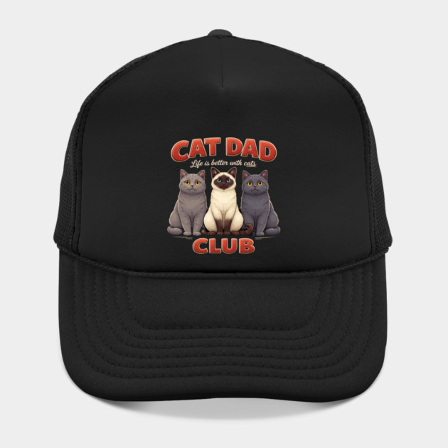 Cat Dad Club Life Is Better With Cats Cat Lover by ArtistTee ⭐⭐⭐⭐⭐