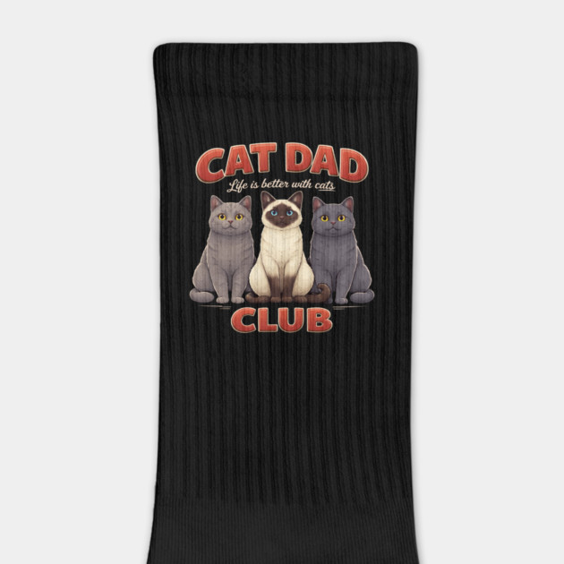Cat Dad Club Life Is Better With Cats Cat Lover by ArtistTee ⭐⭐⭐⭐⭐