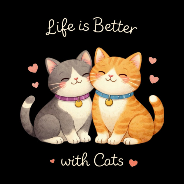Life Is Better With Cats Cat Lover by ArtistTee ⭐⭐⭐⭐⭐