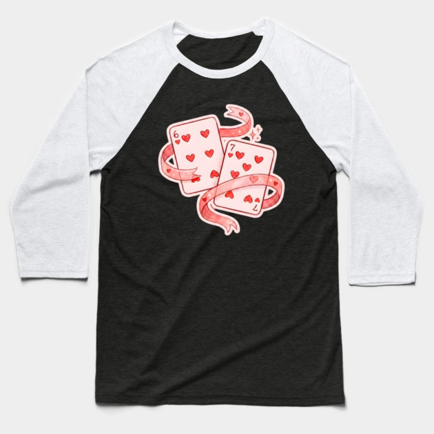 67 Valentine's Day Baseball T-Shirt by Creatifly Graphic Tees