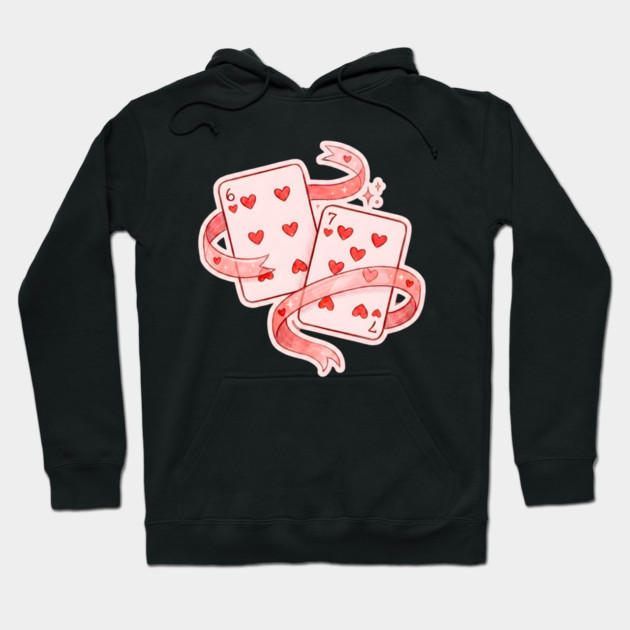 67 Valentine's Day Hoodie by Creatifly Graphic Tees