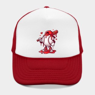 Baseball Drip Ice cream For Valentine's Day Hat