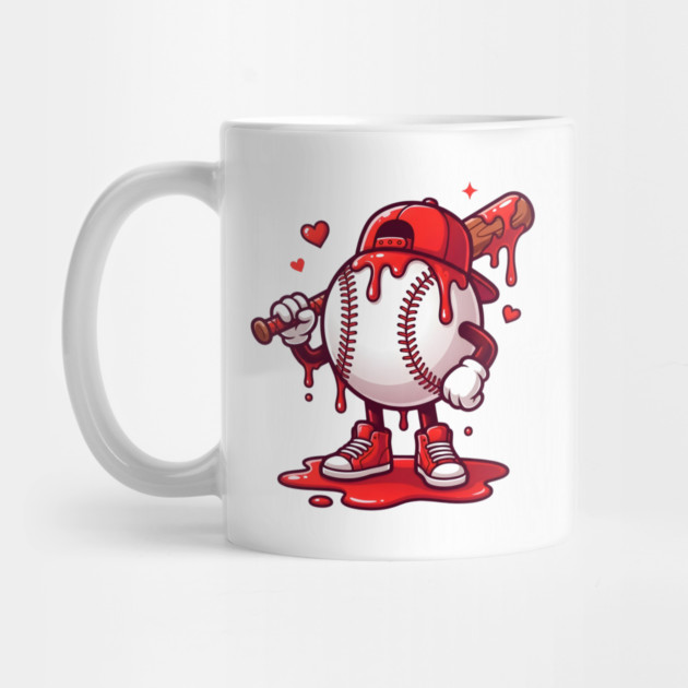 Baseball Drip Ice cream For Valentine's Day by Creatifly Graphic Tees