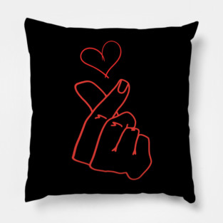 Finger Heart Love Gesture Pillow