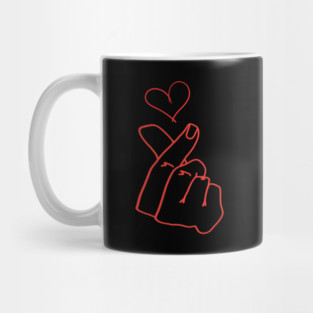 Finger Heart Love Gesture Mug