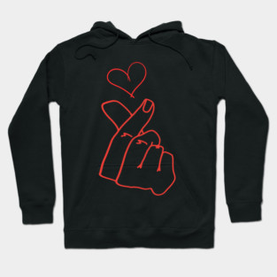 Finger Heart Love Gesture Hoodie
