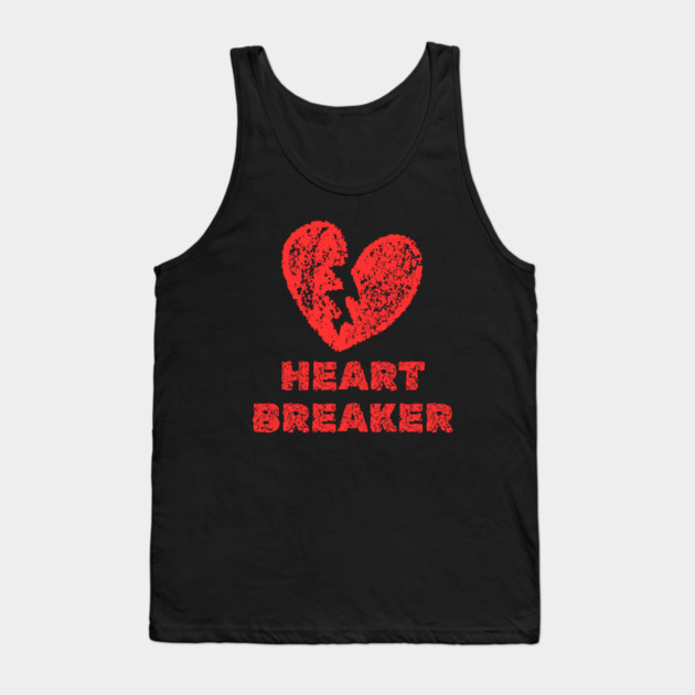 Heart Breaker Tank Top by Creatifly Graphic Tees