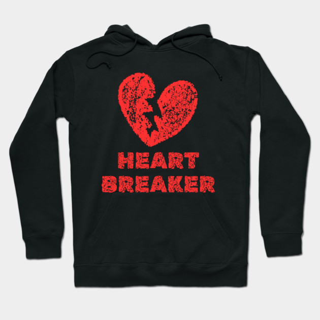Heart Breaker Hoodie by Creatifly Graphic Tees