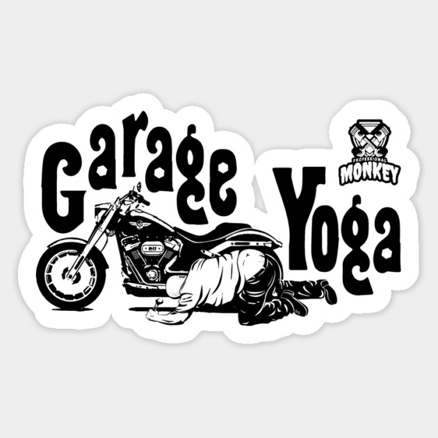 Garage Yoga Magnet by Timothy's Store