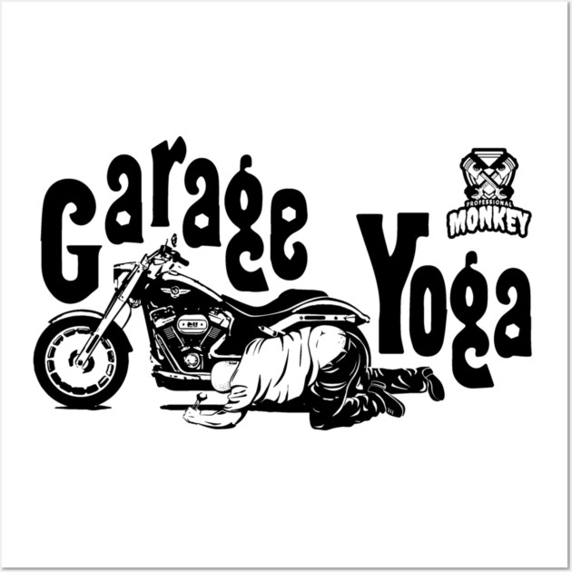 Garage Yoga Wall Art by Timothy's Store