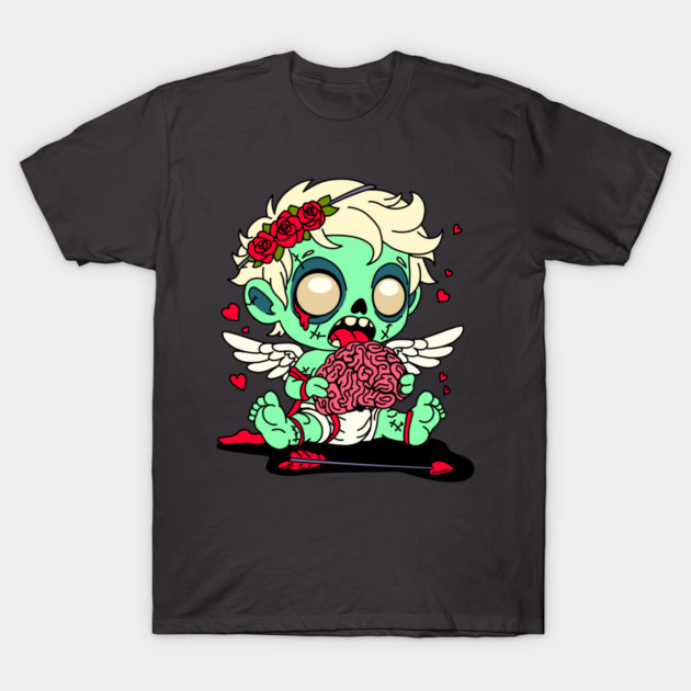 Zombie Cupid T-Shirt by H. R. Sinclair