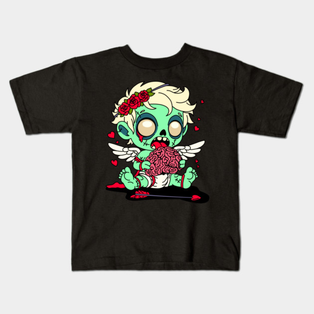 Zombie Cupid Kids T-Shirt by H. R. Sinclair