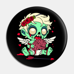 Zombie Cupid Pin