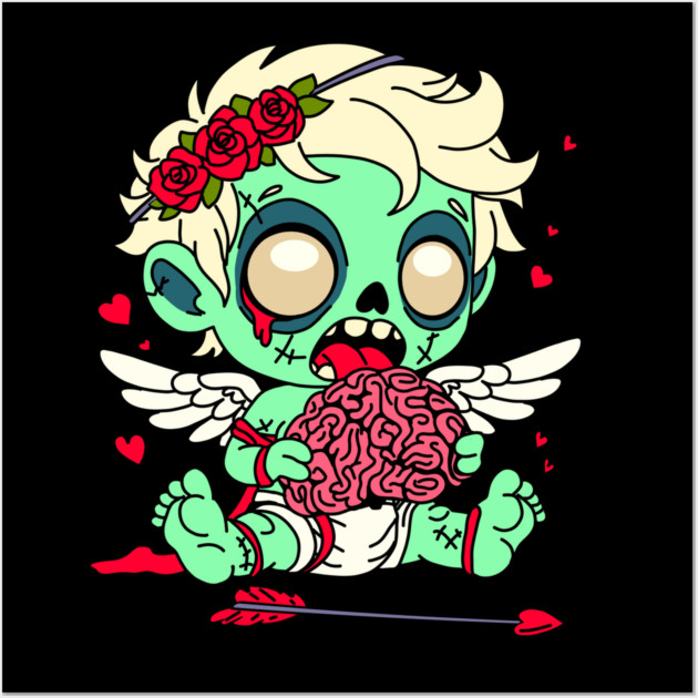 Zombie Cupid Wall Art by H. R. Sinclair