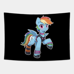 Cyberpunk My Little Pony - Rainbow Dash Tapestry