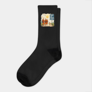 Walk for Peace Monks with Aloka Dog Socks