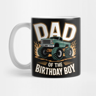 Dad of the Birthday Boy Monster Truck Birthday family Mug
