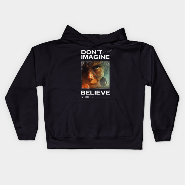 Faith. Imagine. Believe. Kids Hoodie by Simon's Store 7
