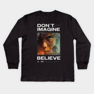 Faith. Imagine. Believe. Kids Long Sleeve T-Shirt