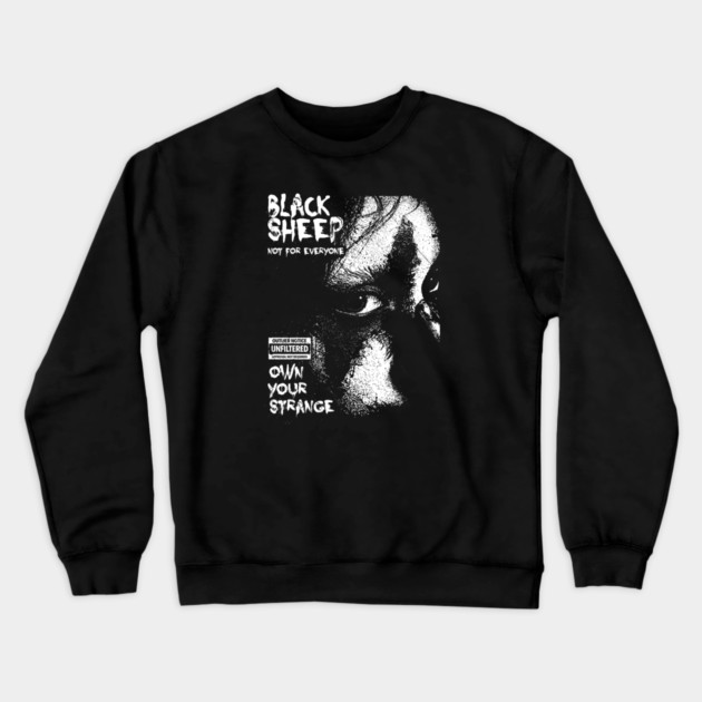 BLACK SHEEP Crewneck Sweatshirt by artslaves
