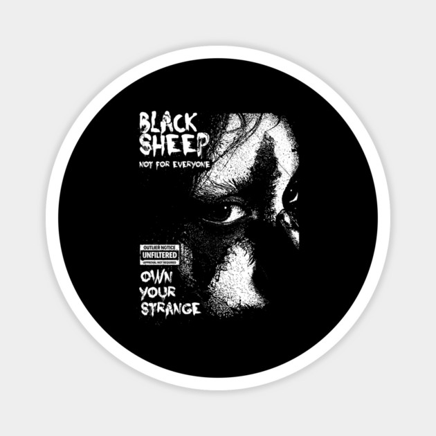BLACK SHEEP Magnet by artslaves