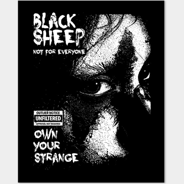 BLACK SHEEP Wall Art by artslaves